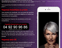 Tablet Screenshot of experience-voyance.com